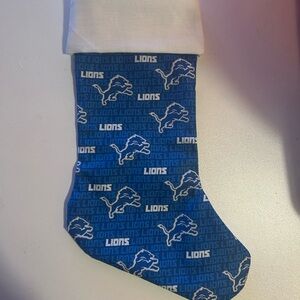 Detroit Lions Christmas stocking handmade